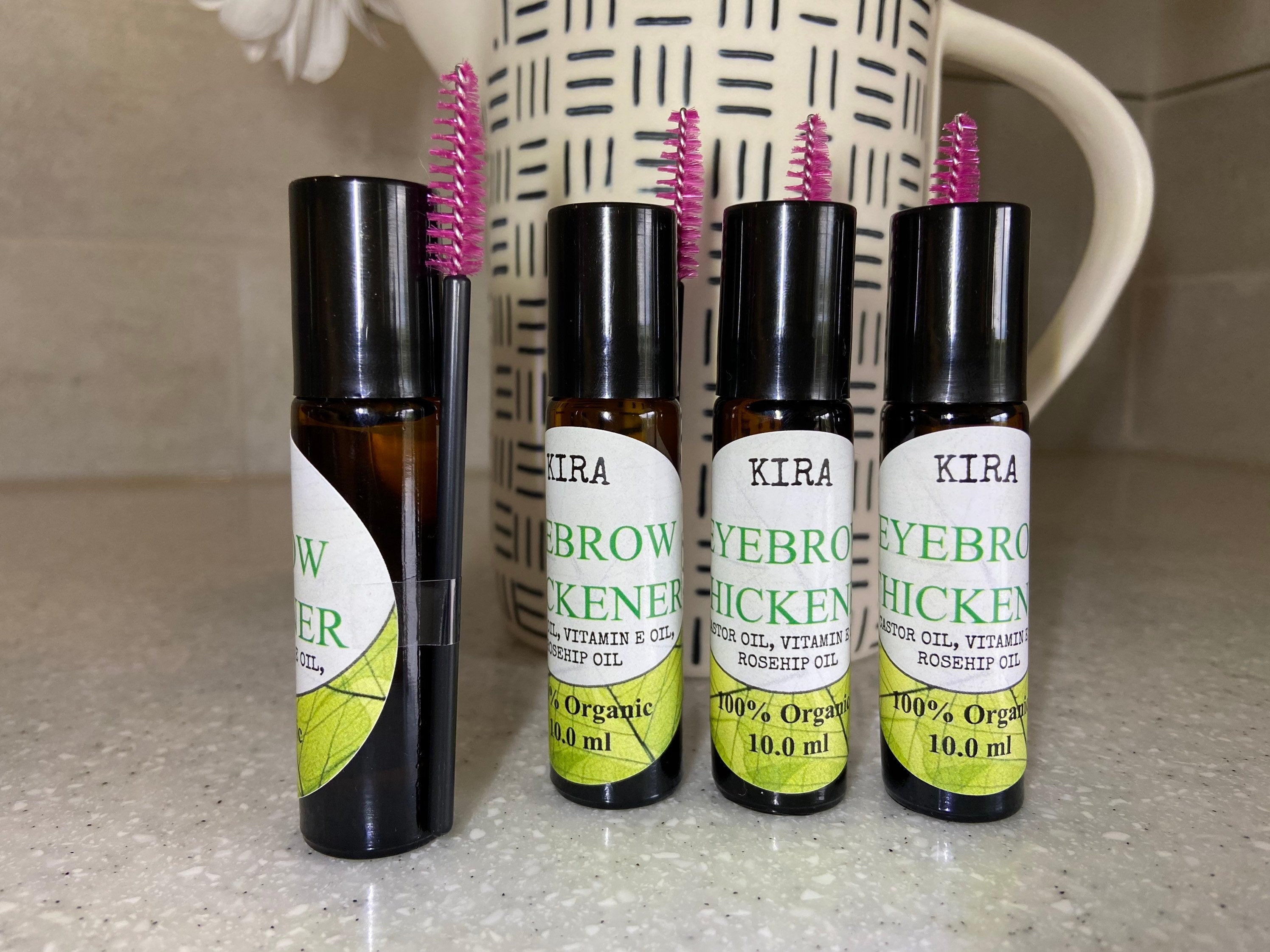 Organic Eyebrow Growth Oil – Thicker, Darker Brows Naturally