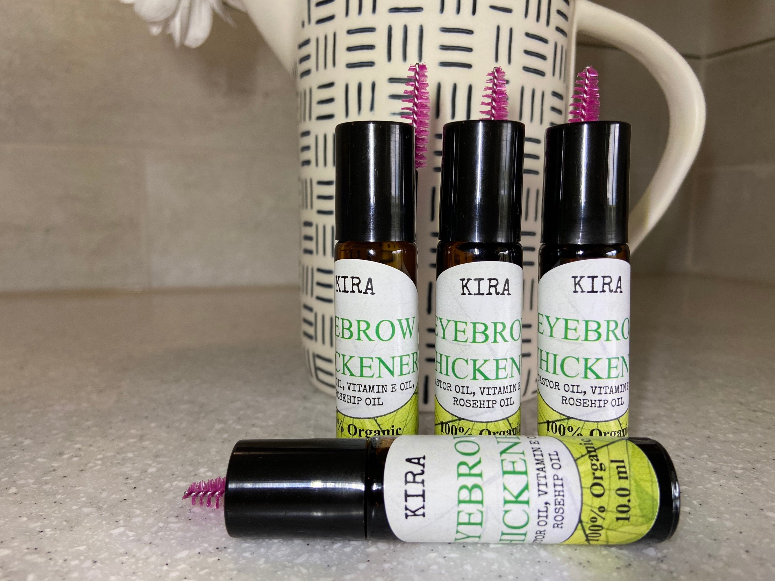 Organic Eyebrow Growth Oil – Thicker, Darker Brows Naturally